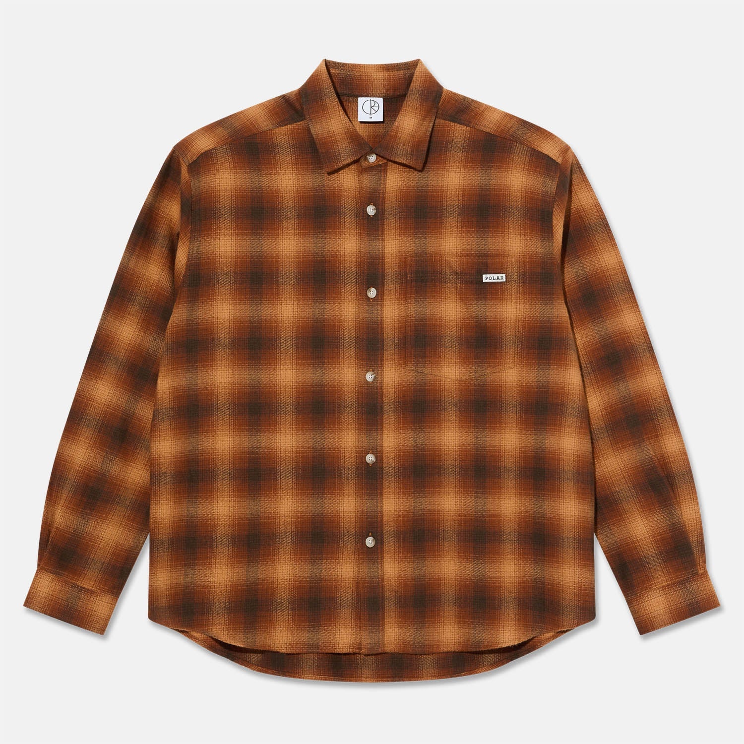 Polar Skate Co. - Mitchell Longsleeve Shirt - Caramel Shadow Check