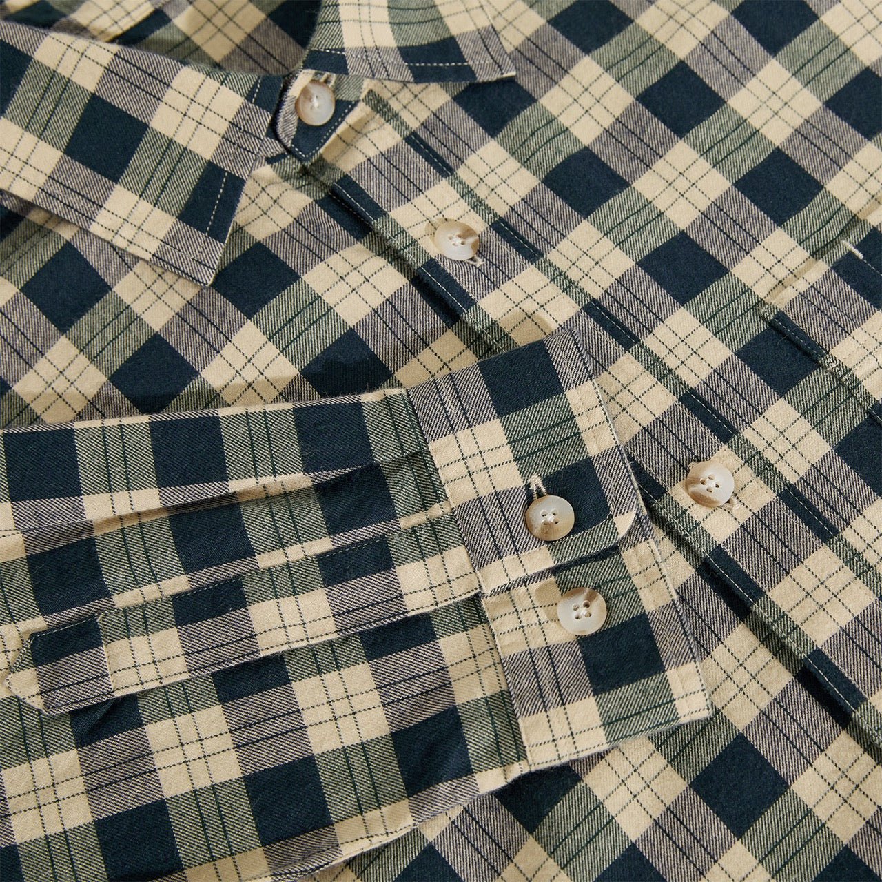 Polar Skate Co. - Mitchell Long Sleeve Shirt - Teal / Butter