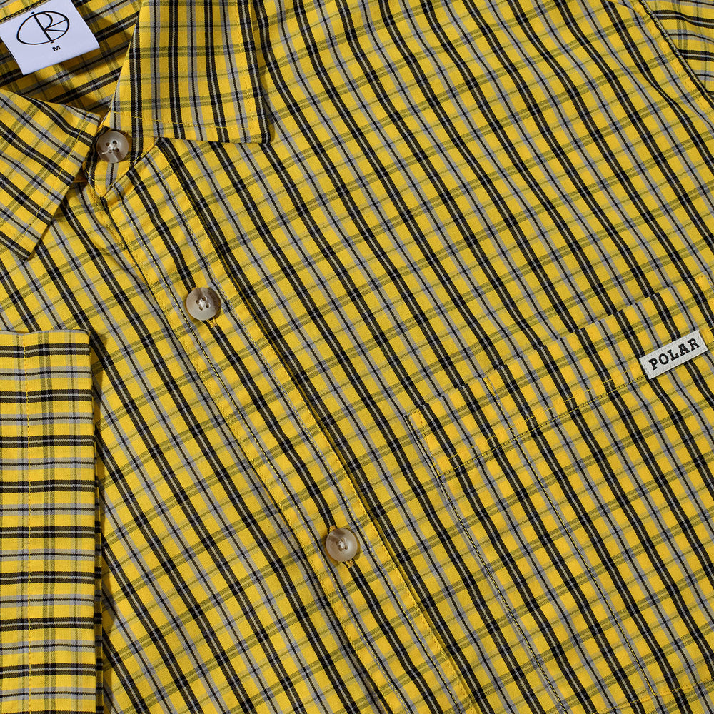 Polar Skate Co. - Mitchell Short Sleeve Shirt - Lemon / Black