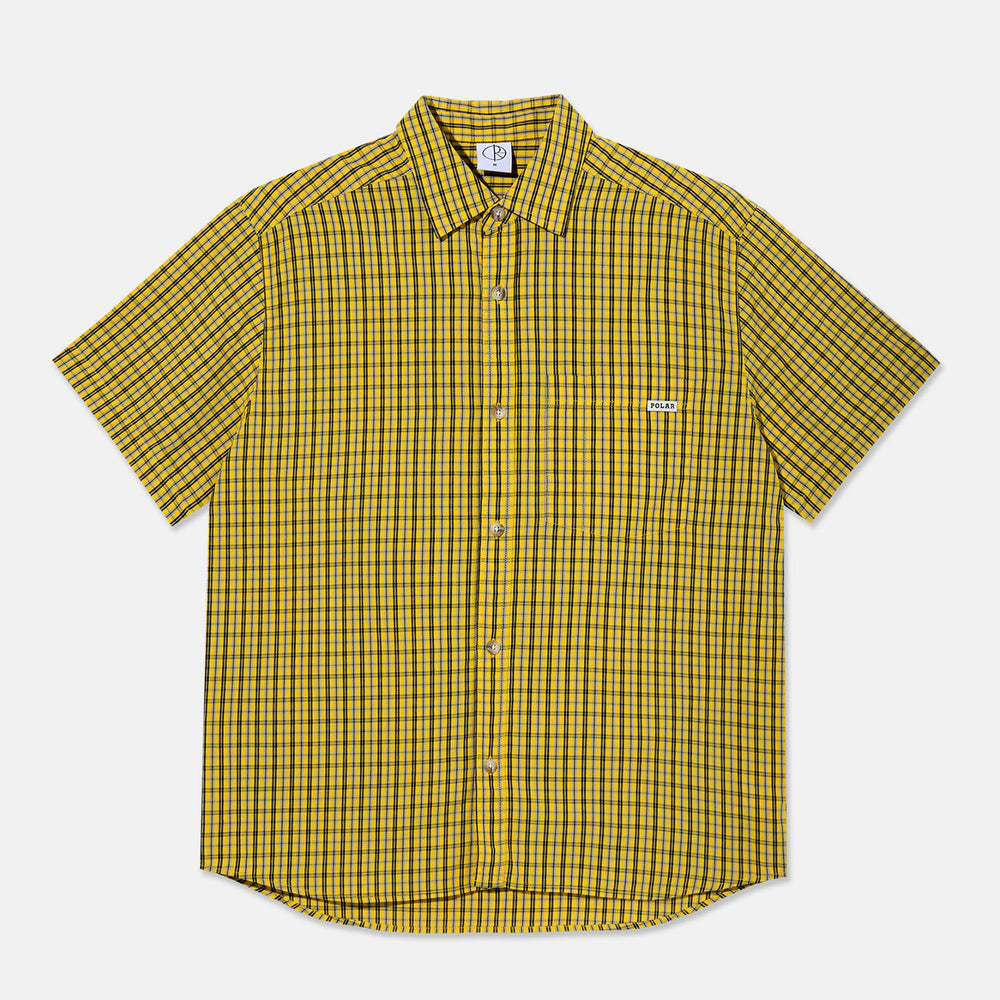 Polar Skate Co. - Mitchell Short Sleeve Shirt - Lemon / Black