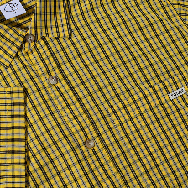 Polar Skate Co. - Mitchell Short Sleeve Shirt - Lemon / Black