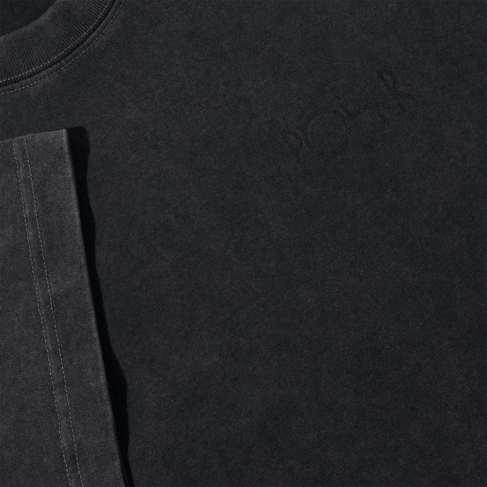 Polar Skate Co. - Contrast Stroke Logo T-Shirt - Silver Black / Black