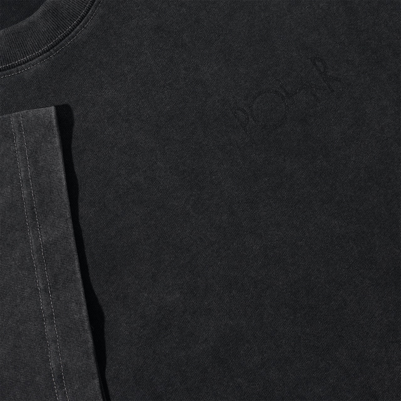 Polar Skate Co. - Contrast Stroke Logo T-Shirt - Silver Black / Black