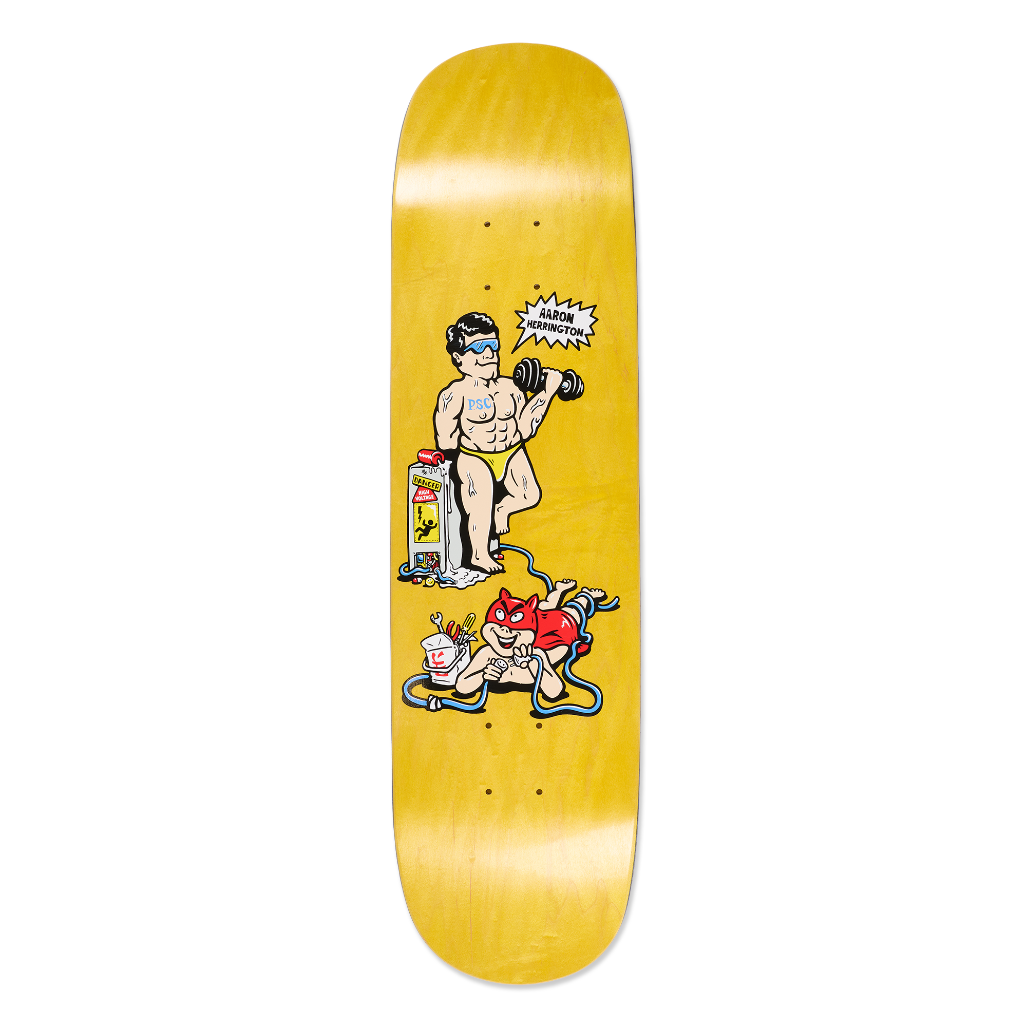 Polar Skate Co. - 8.5" Aaron Herrington Pumping Iron Skateboard Deck
