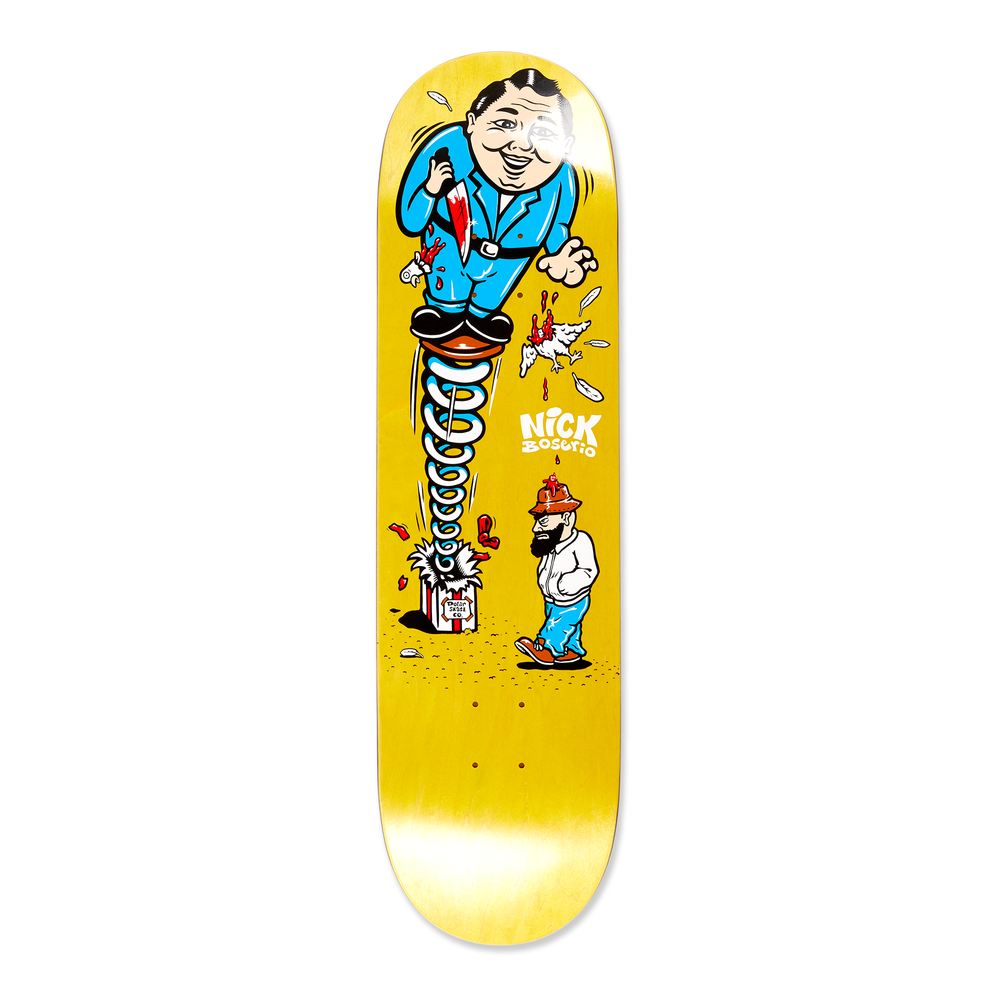 Polar Skate Co. - 8.625" Nick Boserio Surprise Skateboard Deck - Yellow