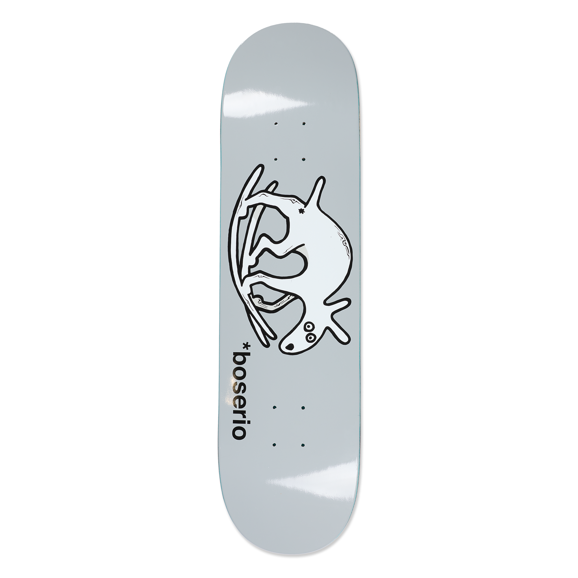 Polar Skate Co. - 8.625" Nick Boserio Useless Wooden Dog Skateboard Deck - Grey
