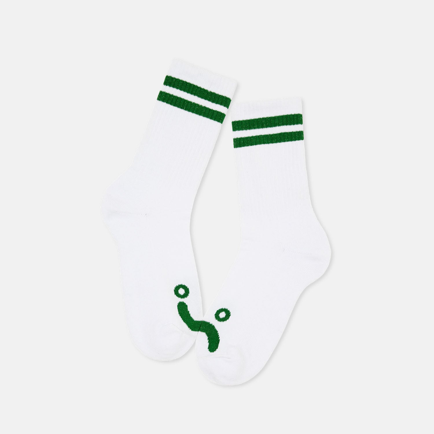Polar Skate Co. - Happy Sad Socks - White / Green
