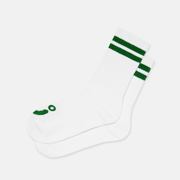 Polar Skate Co. - Happy Sad Socks - White / Green