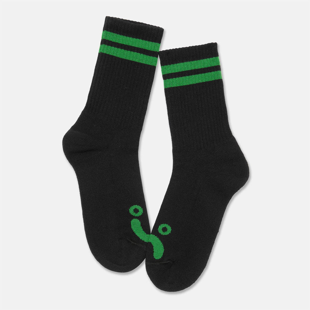 Polar Skate Co. - Happy Sad Socks - Black / Green