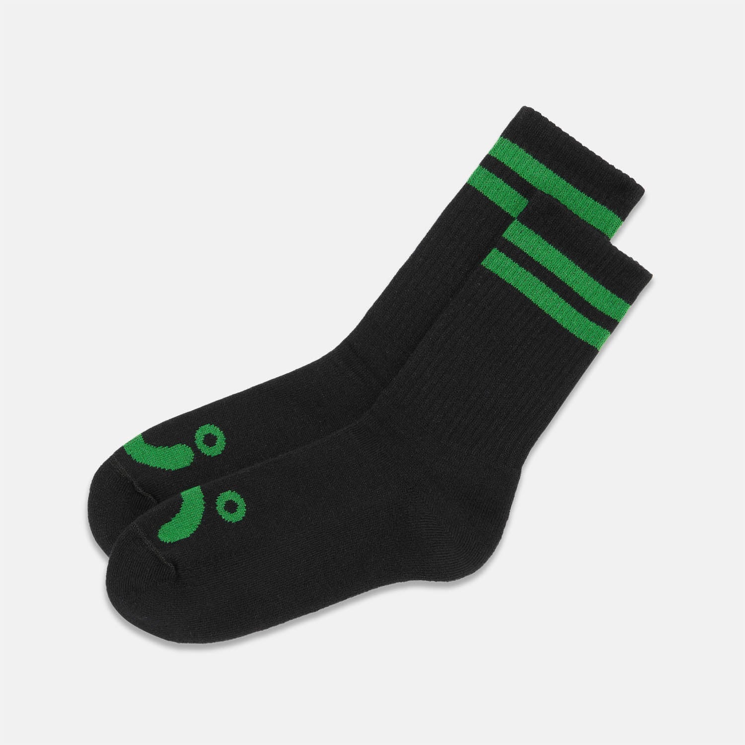 Polar Skate Co. - Happy Sad Socks - Black / Green