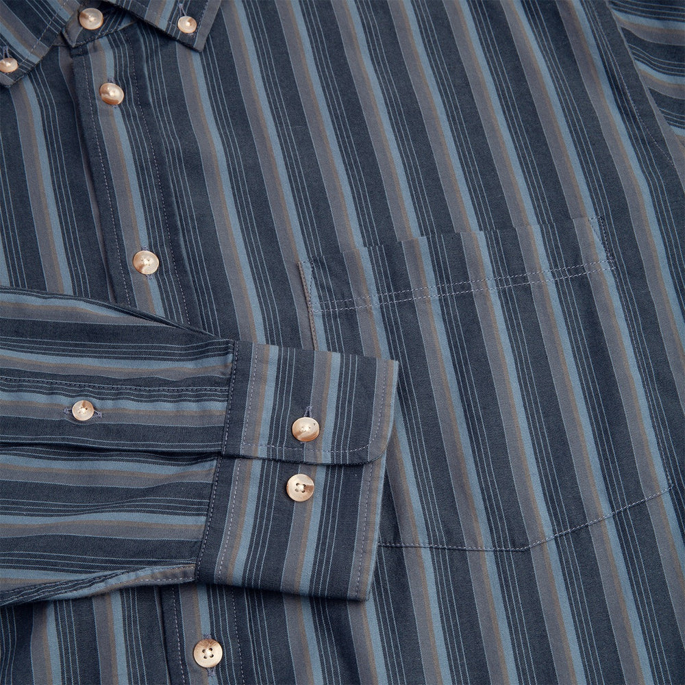 Polar Skate Co. - Ben Longsleeve Shirt - Blue Stripe