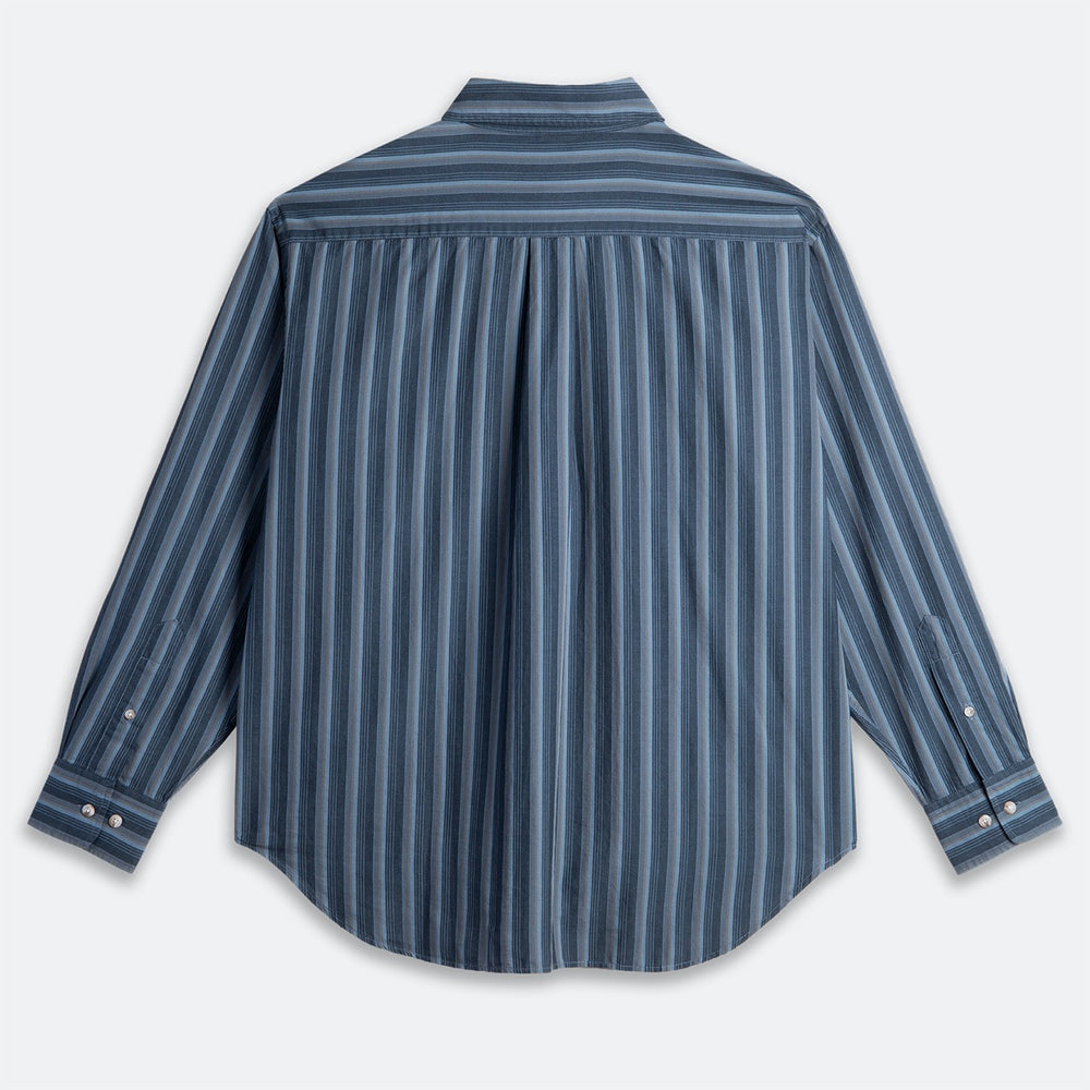 Polar Skate Co. - Ben Longsleeve Shirt - Blue Stripe
