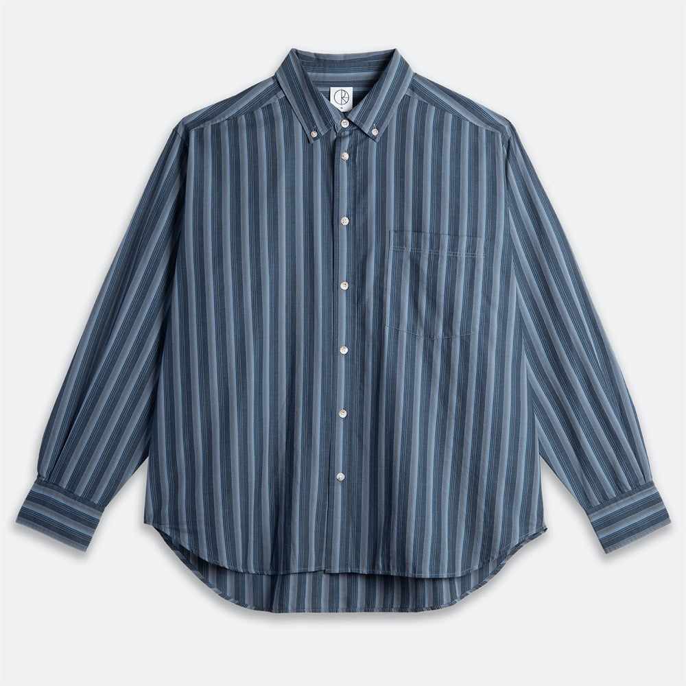 Polar Skate Co. - Ben Longsleeve Shirt - Blue Stripe