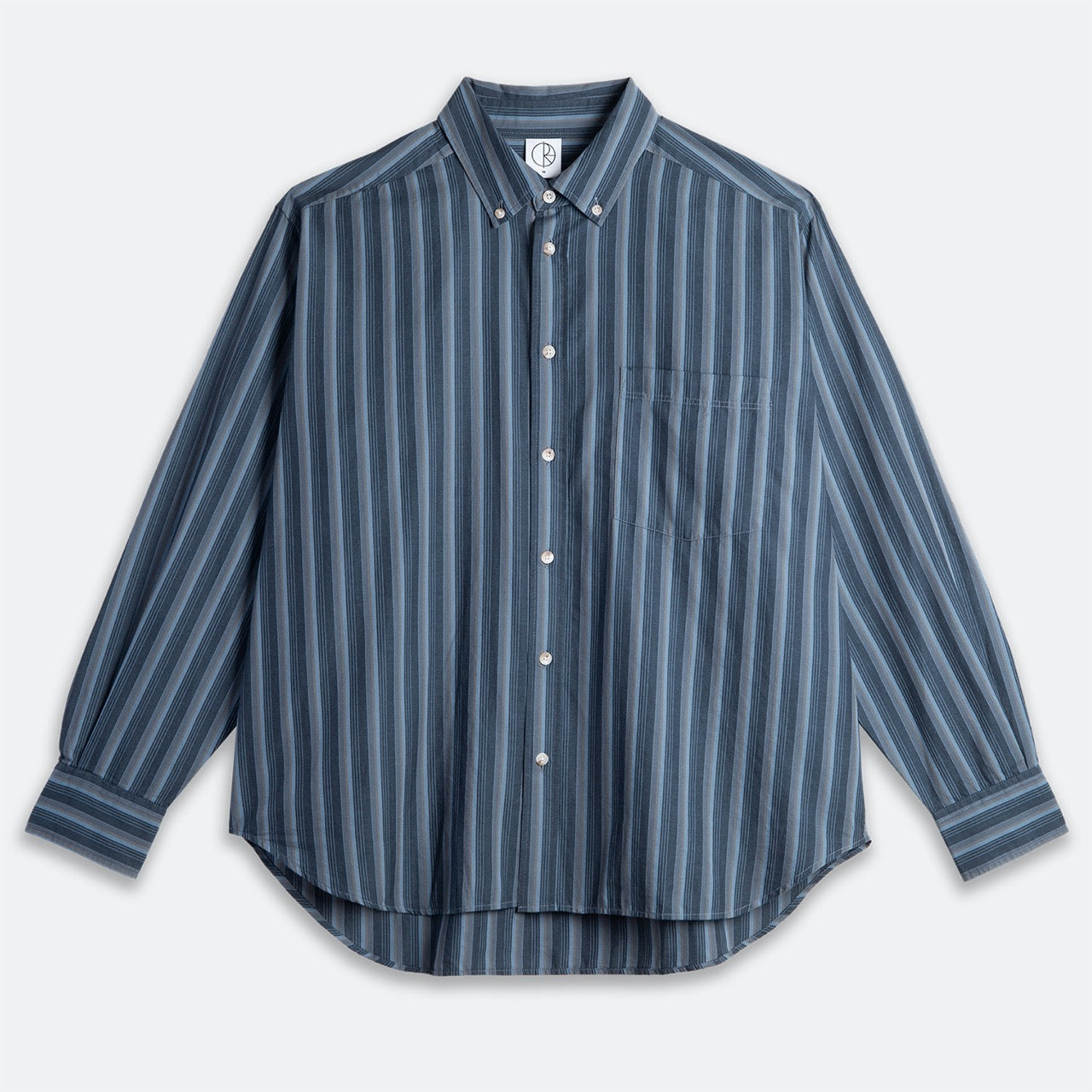 Polar Skate Co. - Ben Longsleeve Shirt - Blue Stripe