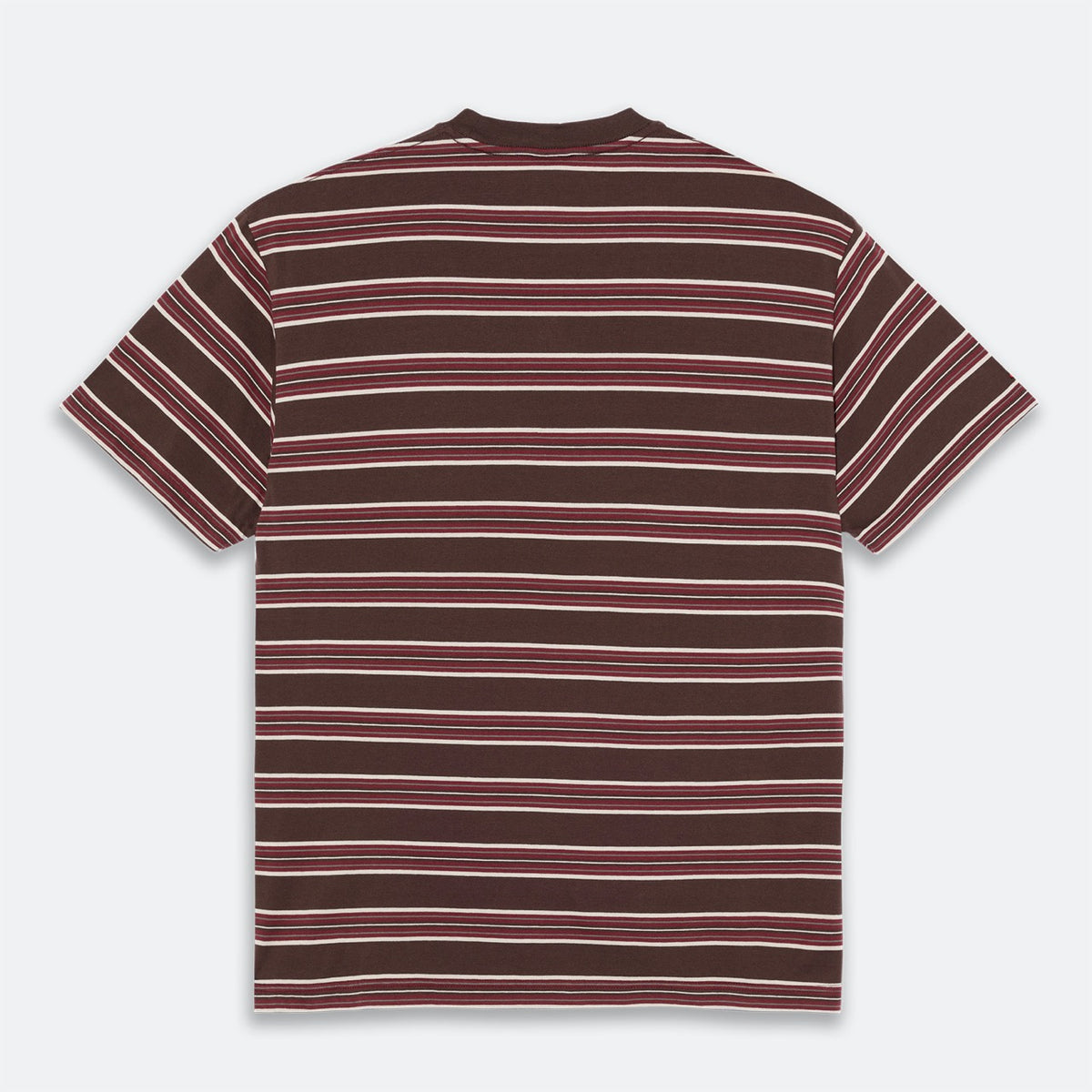 Polar Skate Co. - Stripe T-Shirt - Brown / Red