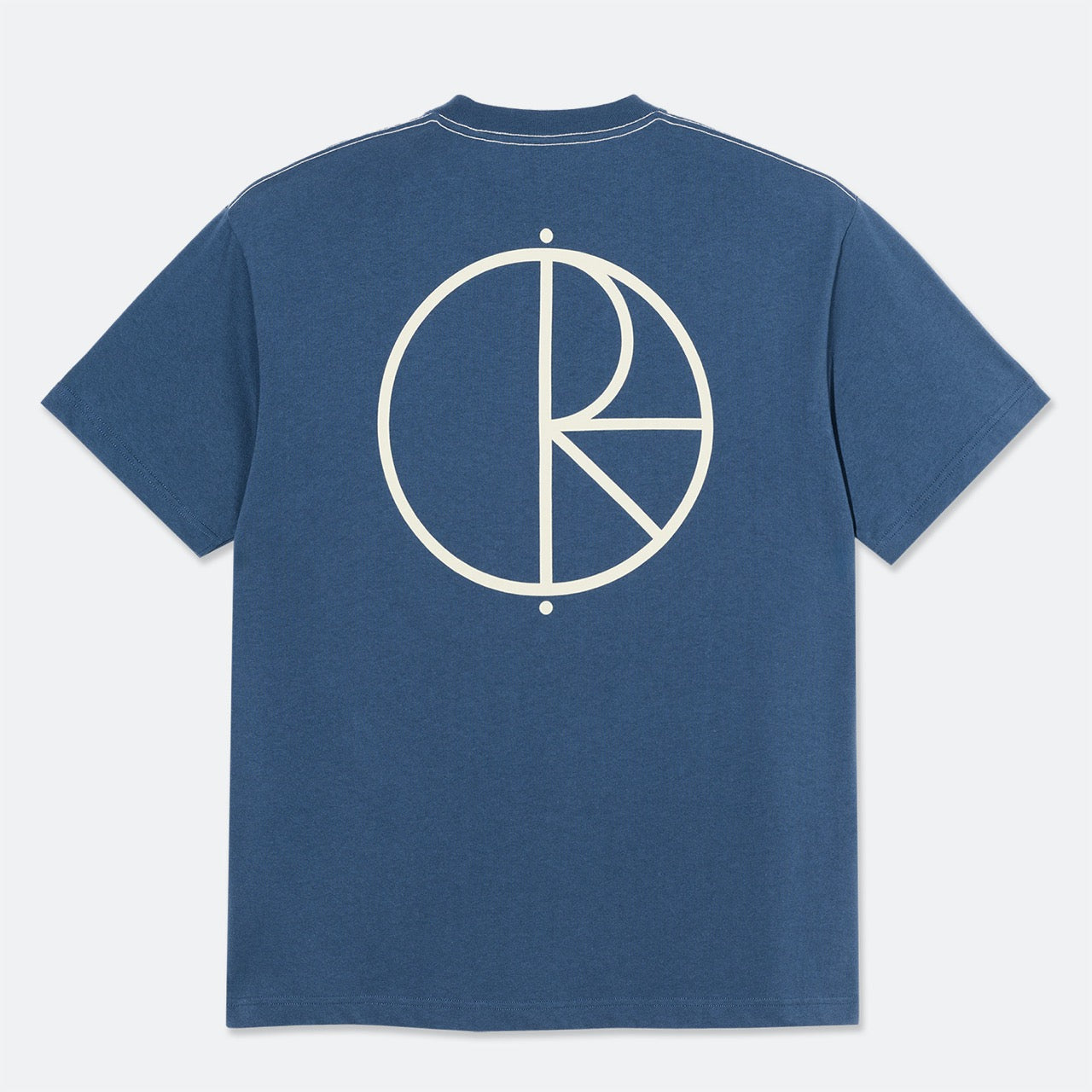 Polar Skate Co. - Stroke Logo Contrast T-Shirt - Grey Blue