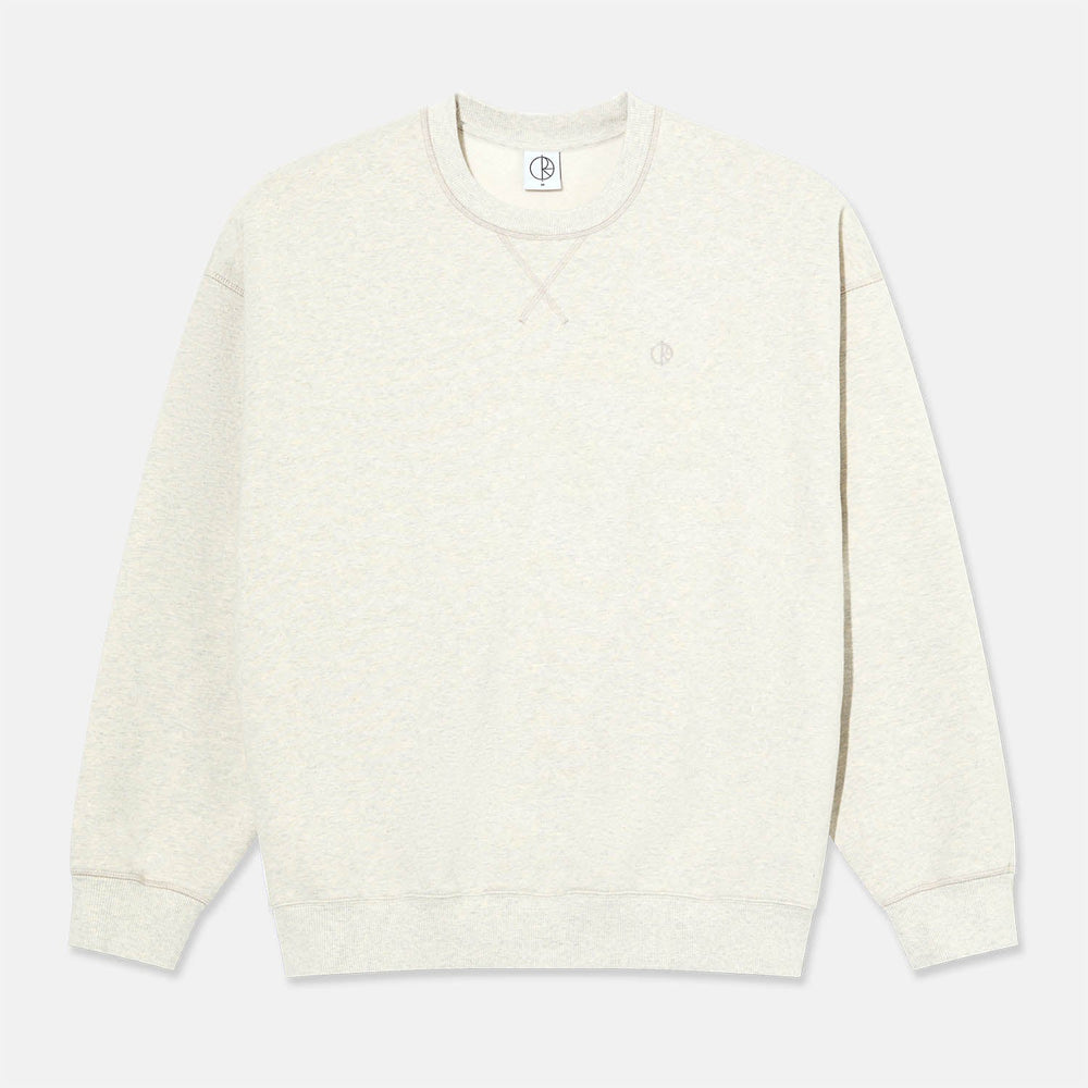 Polar Skate Co. - Frankie Crewneck Sweatshirt - Ivory Grey Melange