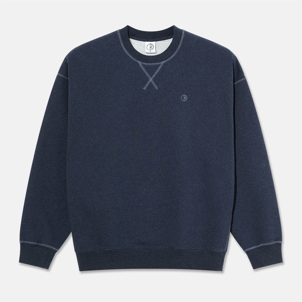 Polar Skate Co. - Frankie Crewneck Sweatshirt - Navy Melange
