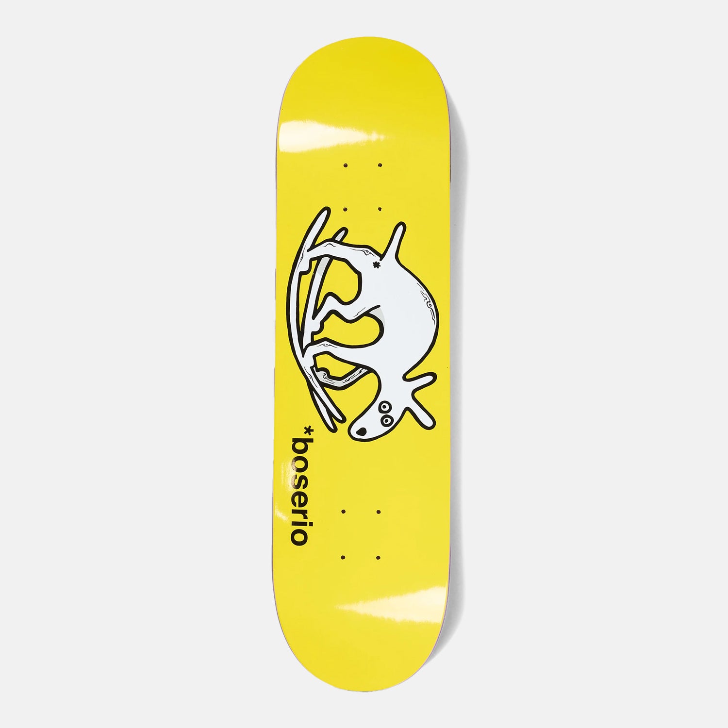 Polar Skate Co. - 8.5" Nick Boserio Useless Wooden Dog Skateboard Deck - Yellow