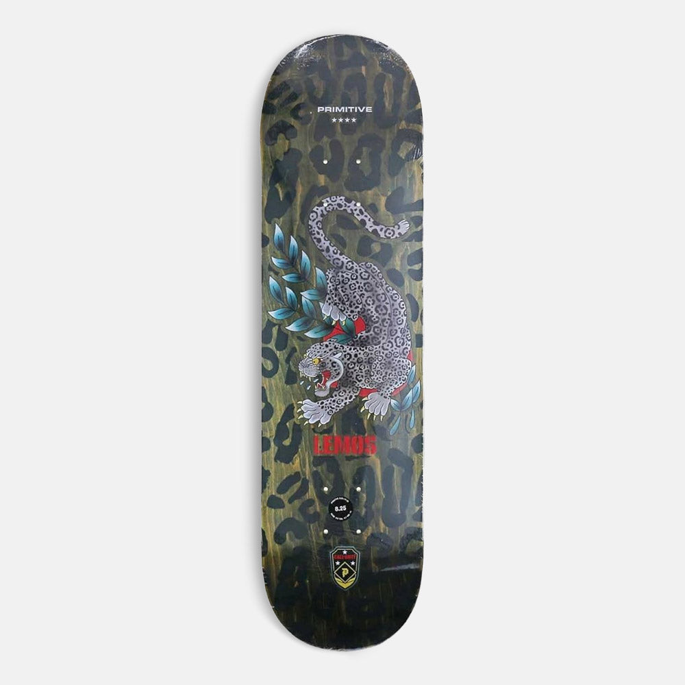 Primitive Skateboarding - 8.25" Tiago Lemos Black Jaguar Skateboard Deck