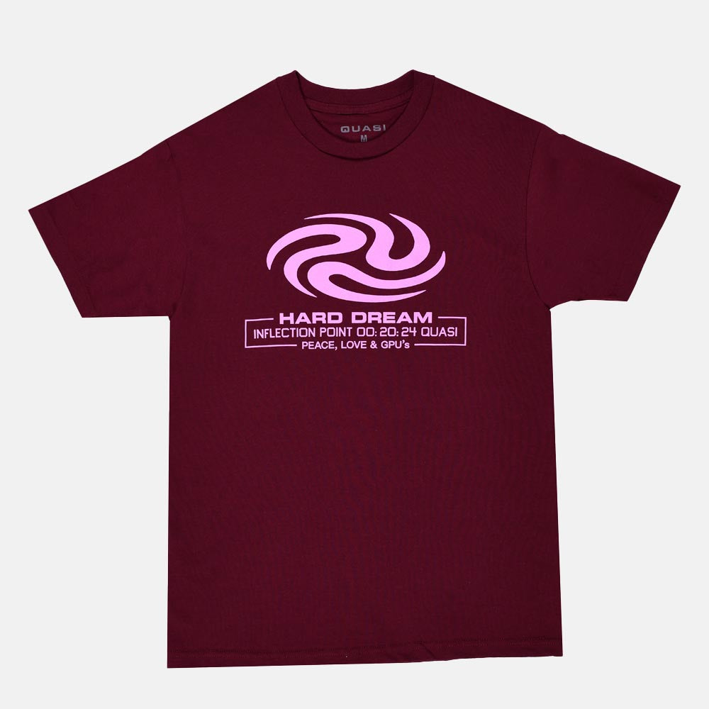 Quasi Skateboards - Hard Dream T-Shirt - Burgundy