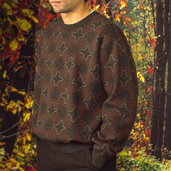 Quasi Skateboards - Linkage Knitted Sweater - Umber