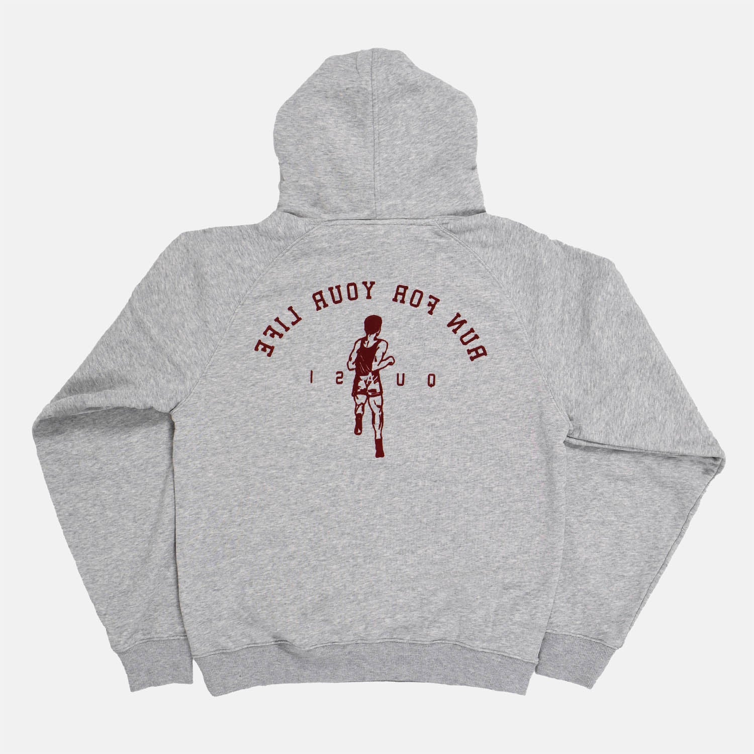 Quasi Skateboards - Run Pullover Hooded Sweatshirt - Heather Grey