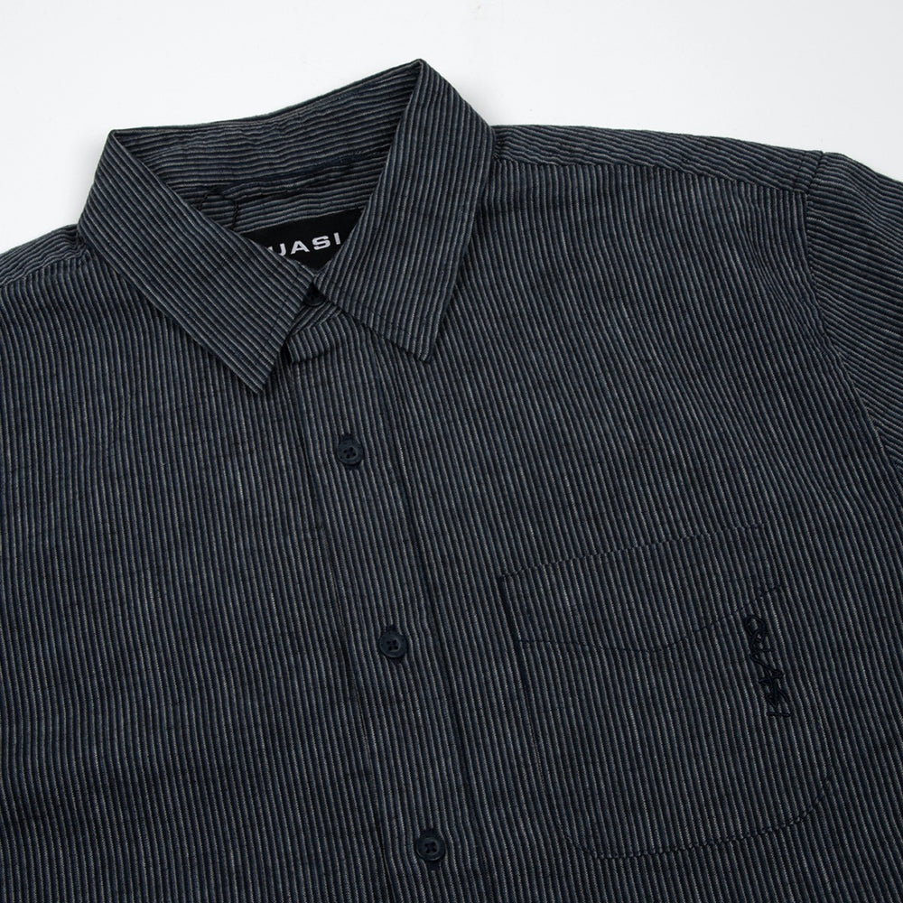 Quasi Skateboards - Kalvin Short Sleeve Button Up Shirt - Navy