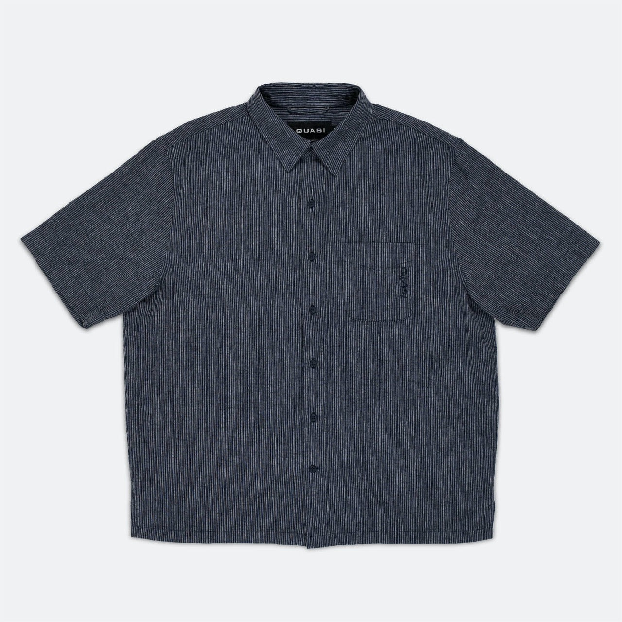 Quasi Skateboards - Kalvin Short Sleeve Button Up Shirt - Navy