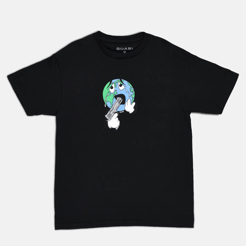Quasi Skateboards - Small World T-Shirt - Black