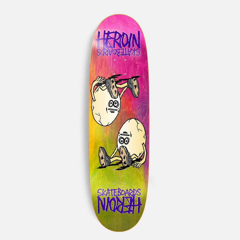 Heroin Skateboards - 8.75" Symmetrical Egg Rainbow Skateboard Deck