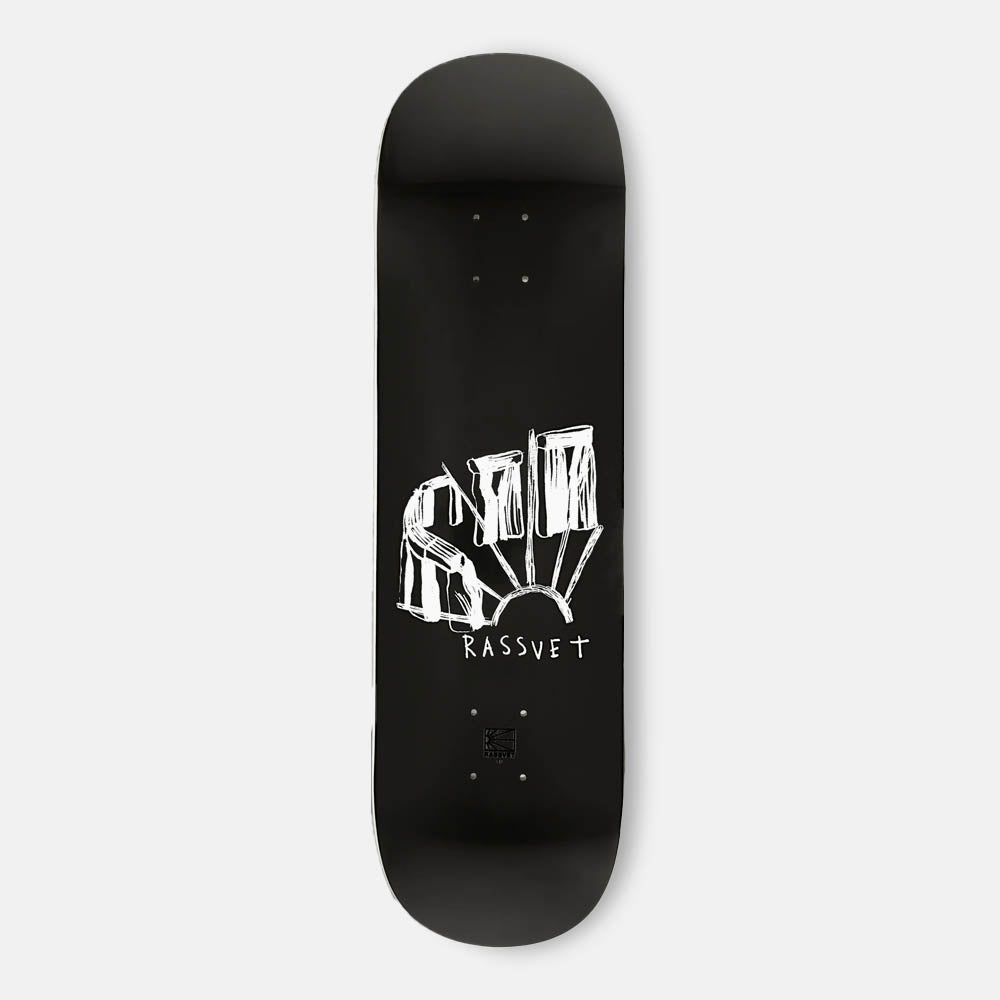 Rassvet (Paccbet) - 8.5" Rock Solid Skateboard Deck - Black