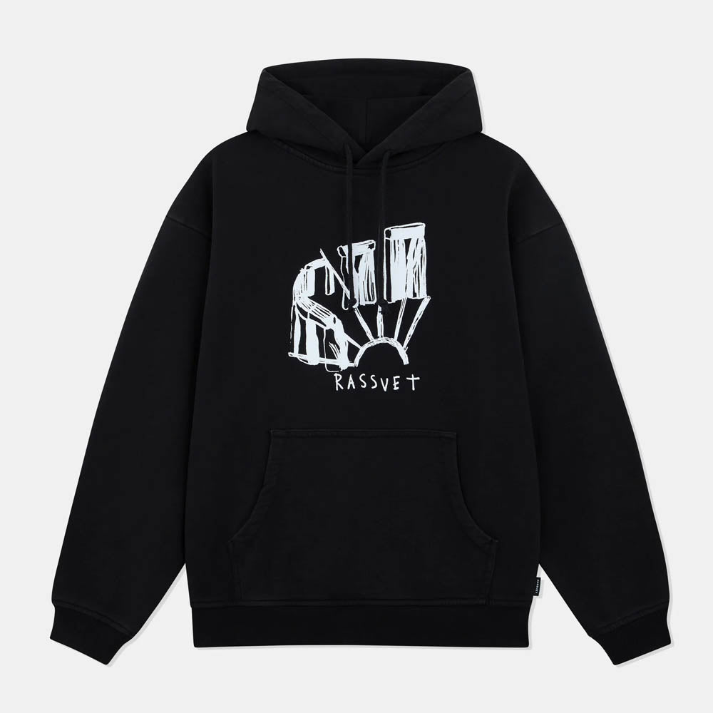 Rassvet (Paccbet) - Rock Solid Pullover Hooded Sweatshirt - Black
