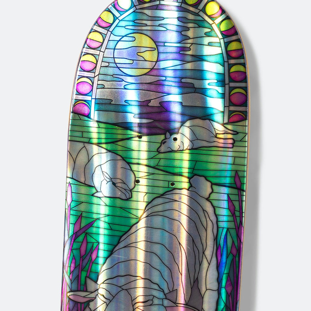 Real Skateboards - Dennis Busenitz 8.38" Cathedral Skateboard Deck - Holographic