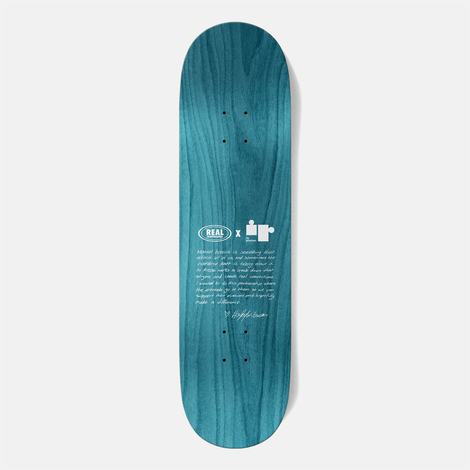Real Skateboards - 8.25" Hayley Wilson Pieces Skateboard Deck