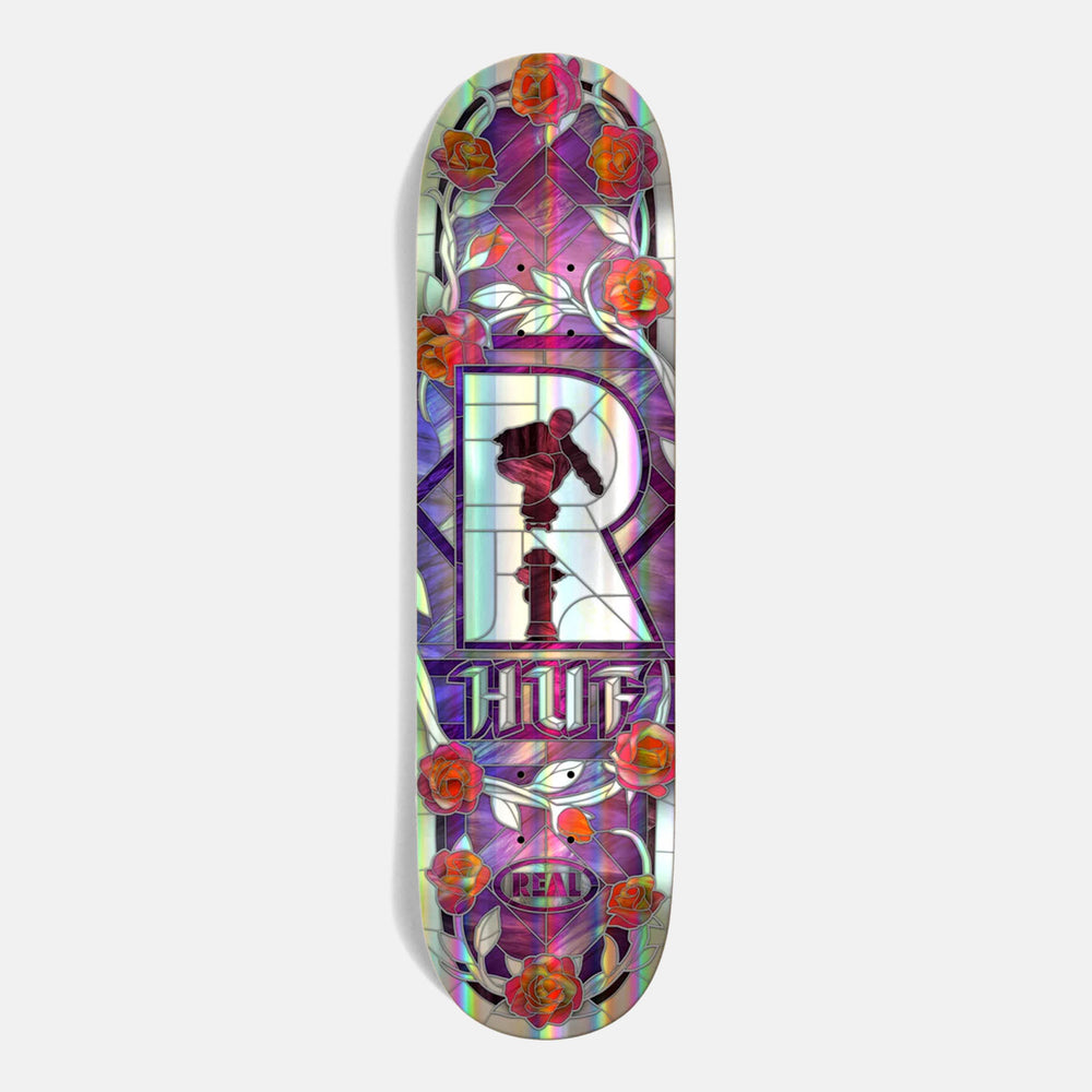 Real Skateboards - 8.06" Huf Holographic Cathedral Skateboard Deck