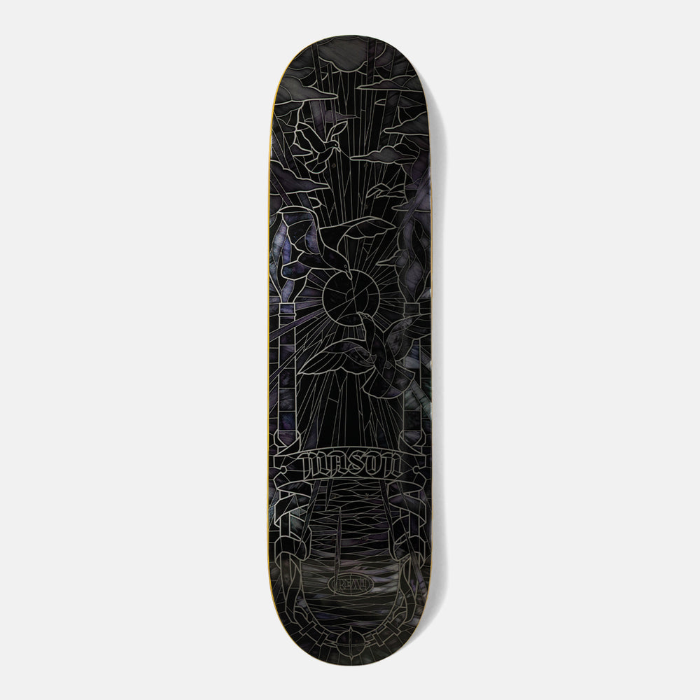 Real Skateboards - 8.25" Mason Silva Black Sun Cathedral Skateboard Deck