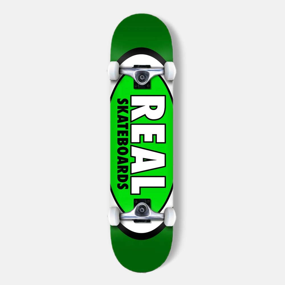 Real Skateboards - 8.0" Classic Oval Complete Skateboard - Green