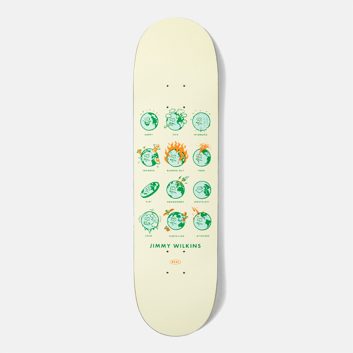 Real Skateboards - 8.5" Jimmy Wilkins How Are You Skateboard Deck
