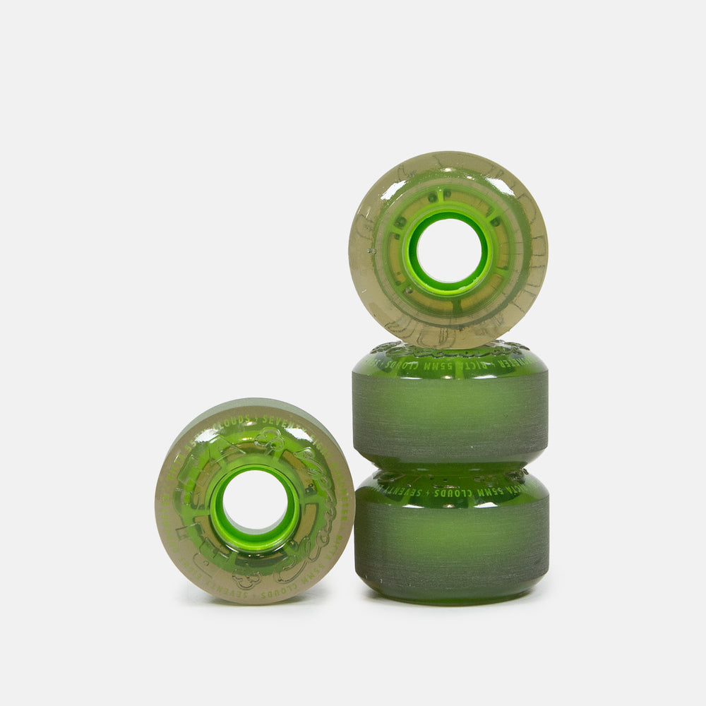 Ricta Wheels - 55mm (78a) Transparent Clouds - Black / Green