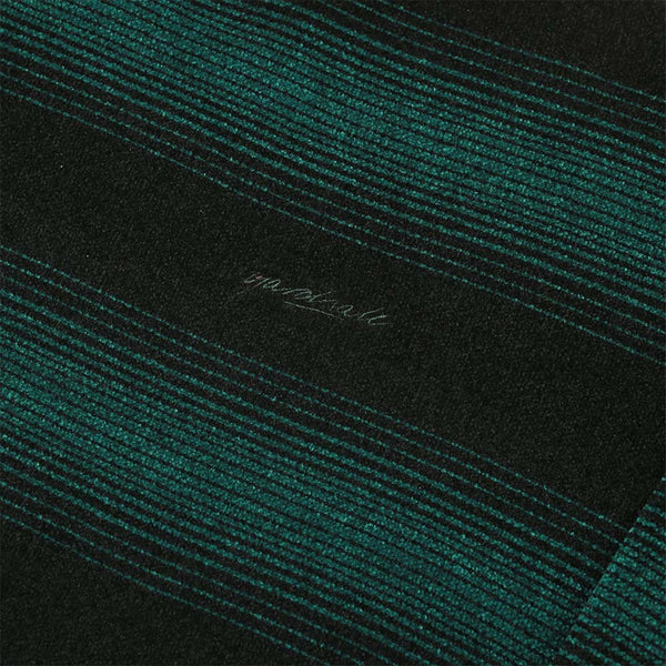 Yardsale - Chenille Ripple Knitted Jumper - Green / Black