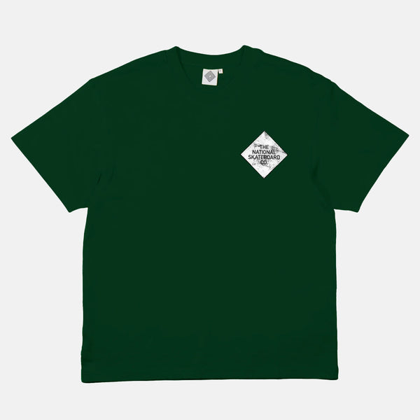 The National Skateboard Co. - RIVER MAN SHORT SLEEVE TEE - FOREST GREEN