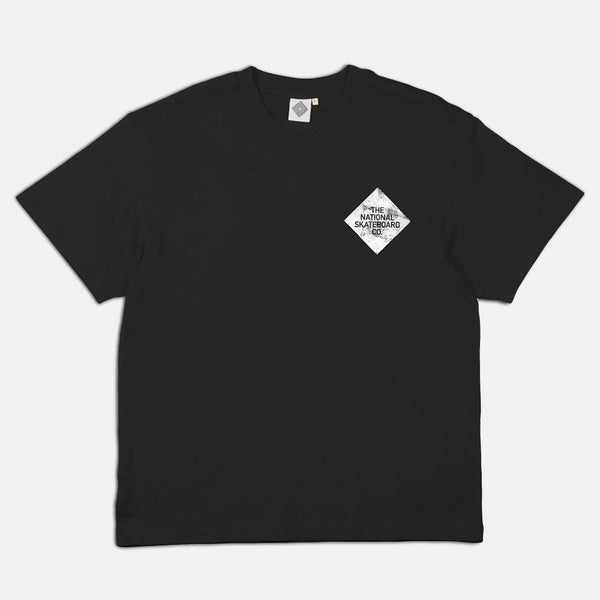 The National Skateboard Co. - RIVER MAN SHORT SLEEVE TEE - BLACK