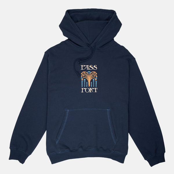Pass Port Skateboards - Roman Candle Pullover Hooded Sweatshirt - Navy