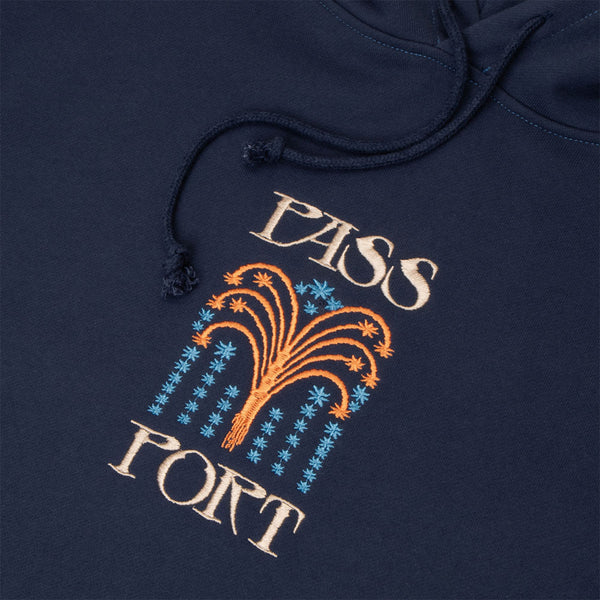 Pass Port Skateboards - Roman Candle Pullover Hooded Sweatshirt - Navy