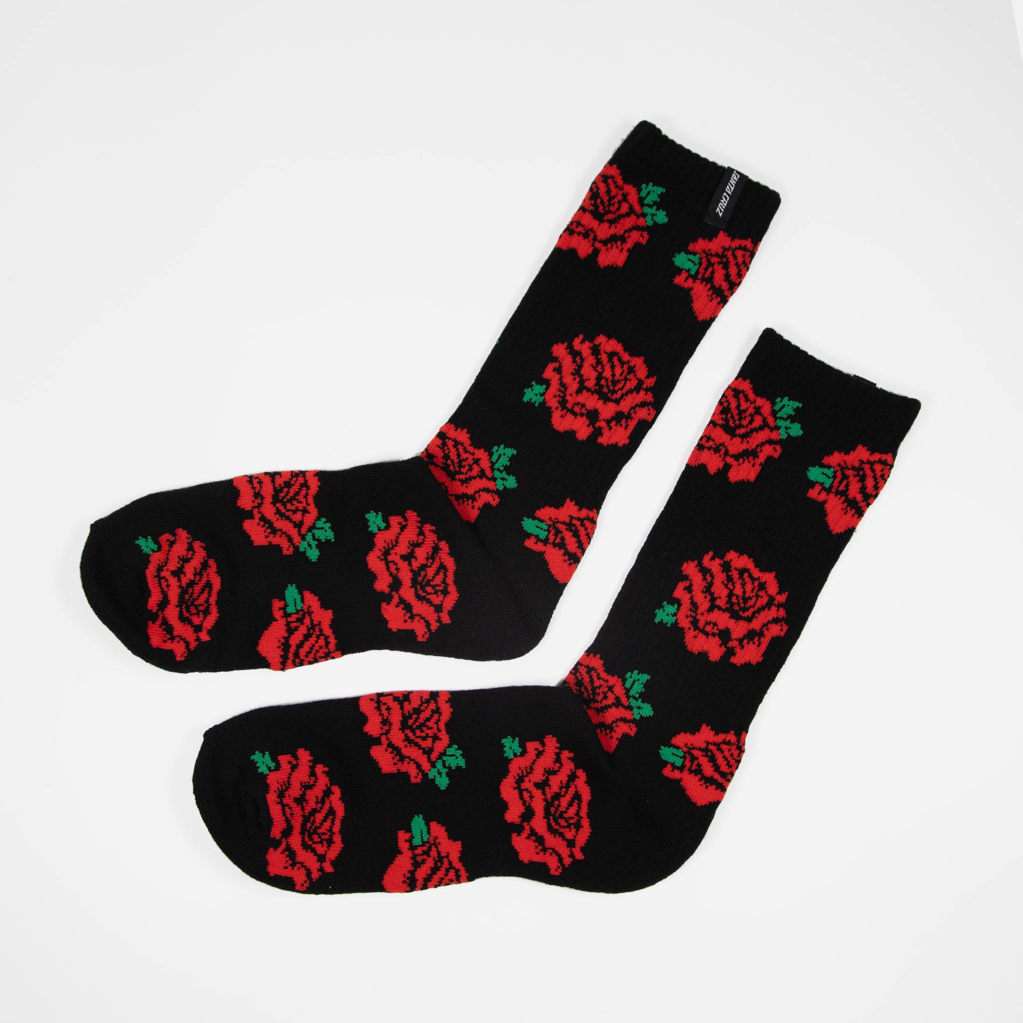 Santa Cruz Dressen Roses Socks Black Welcome Skate Store