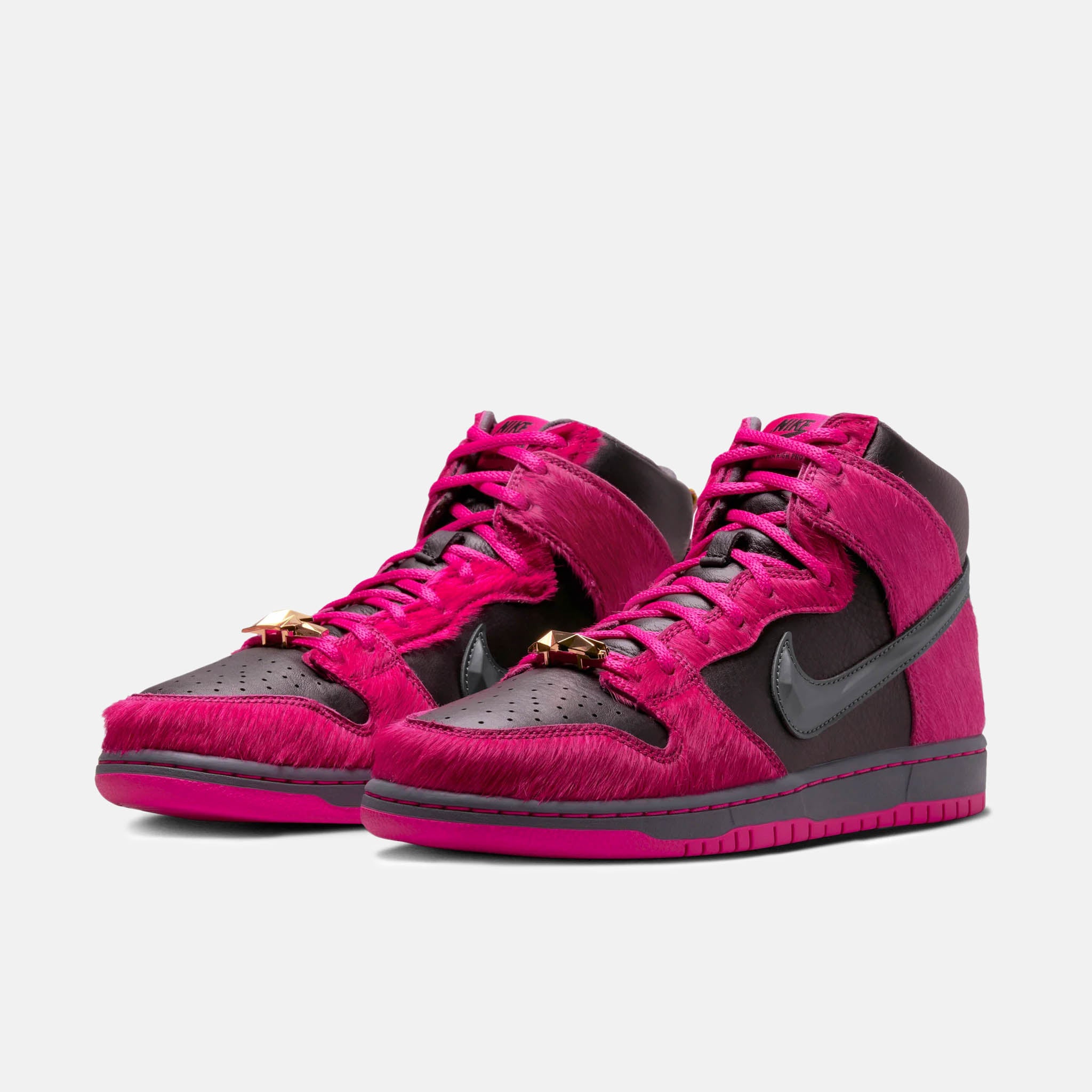 Nike SB - Run The Jewels Dunk High Pro Shoes - Active Pink / Black