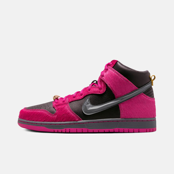 Nike SB - Run The Jewels Dunk High Pro Shoes (UK ONLY) - Active Pink / Black