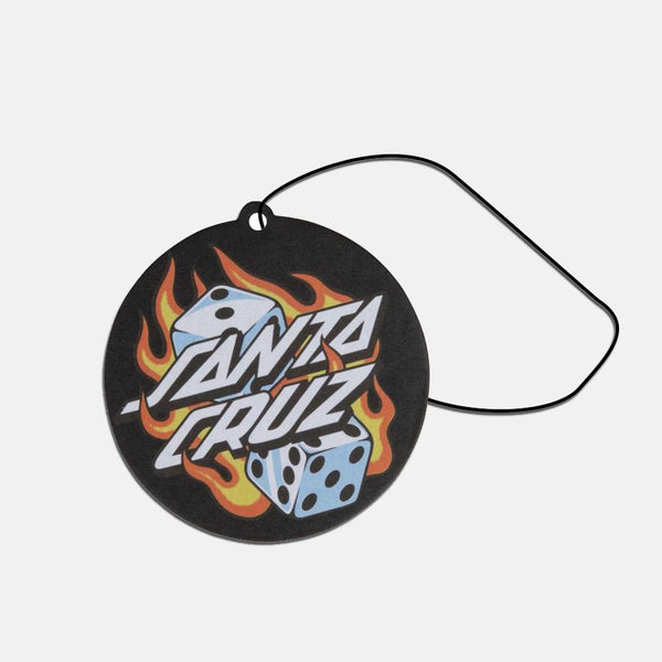 Santa Cruz - Flaming Dice Air Freshener - Orange Scent