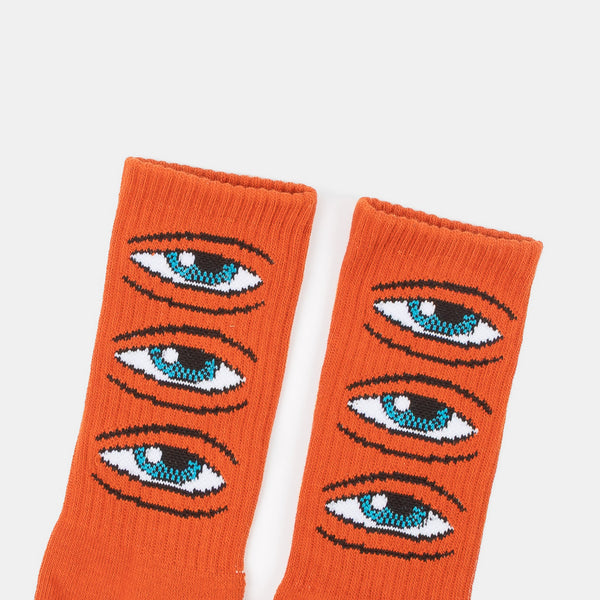 Toy Machine - Eye Stack Socks - Rust